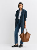 Hereu Studio Light Brown Calella Leather Tote Bag