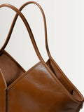 Hereu Studio Light Brown Calella Leather Tote Bag