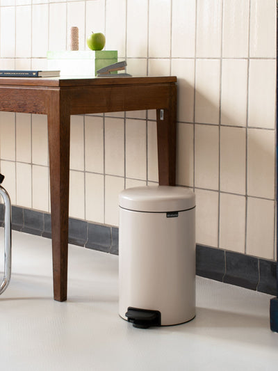 Next Brabantia Soft Beige NewIcon Pedal Bin 12L- Buy online at McGrocer