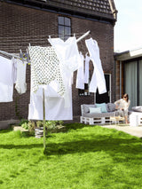 Next Brabantia Metallic Grey Topspinner Rotary Dryer Airer with Ground Spike- Buy online at McGrocer