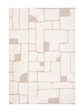 Gallery Home white Denver tufted graphic rug 200x290cm, UK version