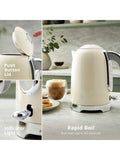 Swan Cream Solace cordless kettle 1.7L (British brand)