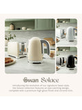 Swan Cream Solace cordless kettle 1.7L (British brand)