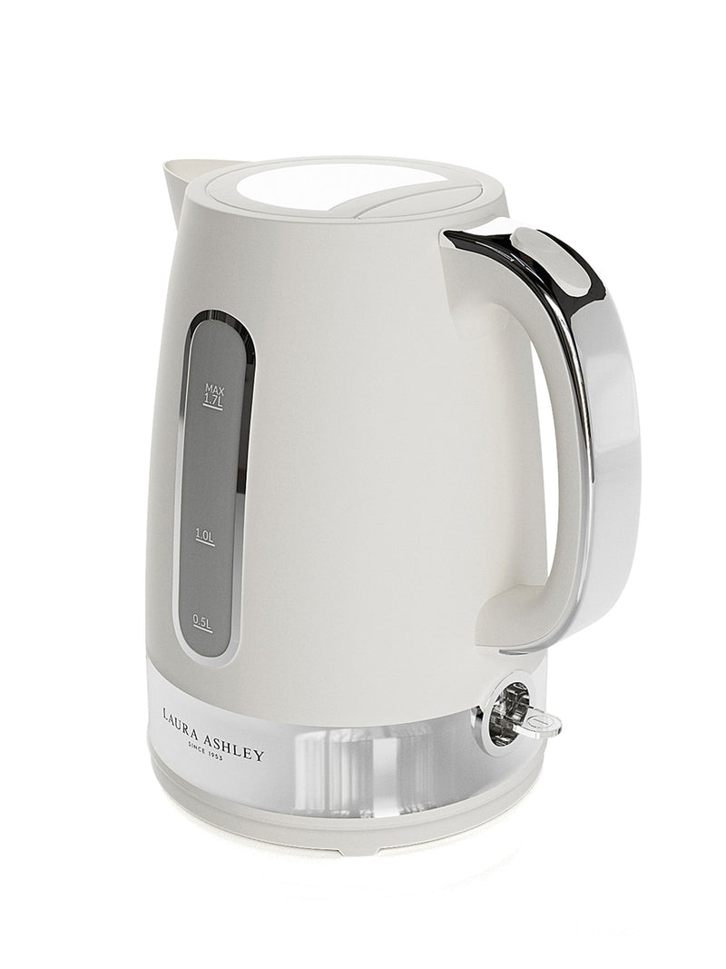 Laura Ashley Cotton White jug kettle 1.7L, imported from the UK