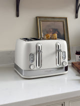 Next Laura Ashley Cotton White 4 Slice Toaster- Buy online at McGrocer