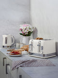 Laura Ashley toaster Cotton White 4 slice - British product
