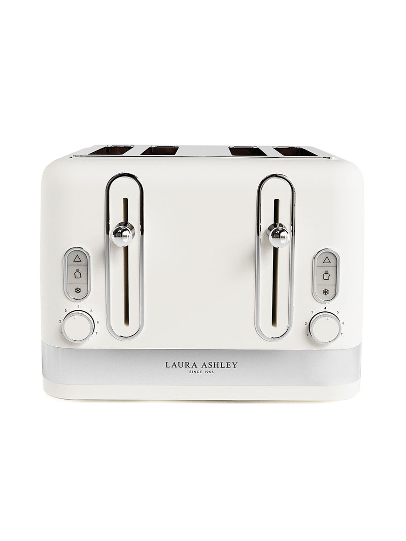 Laura Ashley toaster Cotton White 4 slice - British product