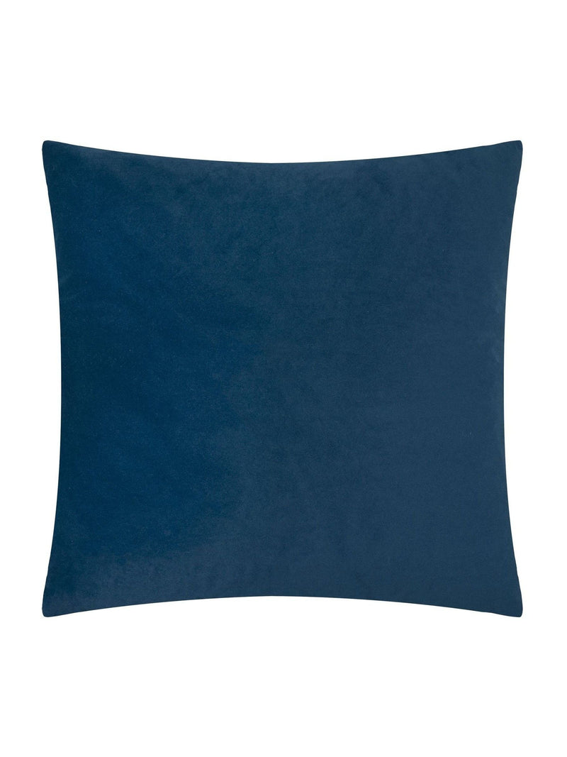 Paoletti Navy Evoke velvet cushion square 55cm, UK version