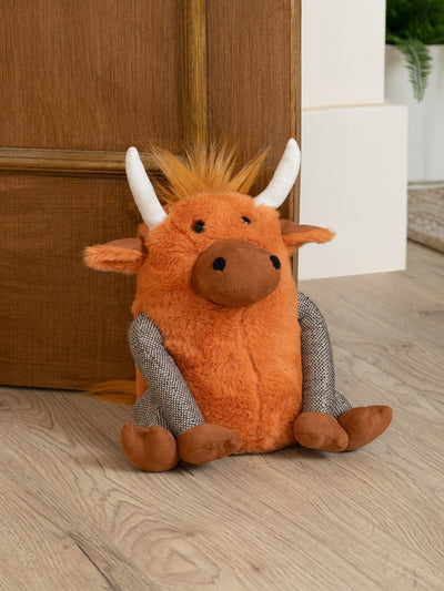 Next Furn Ginger Angus Highland Cow Door Stop 25cm- Buy online at McGrocer