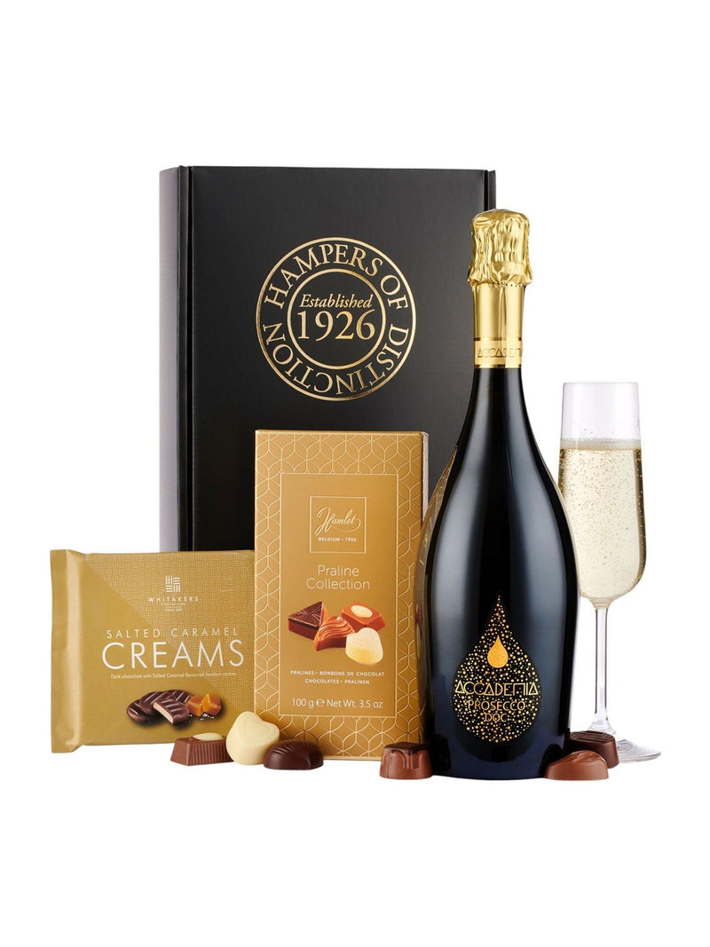 Spicers of Hythe Prosecco chocolate gift box 75cl 175g (British brand)