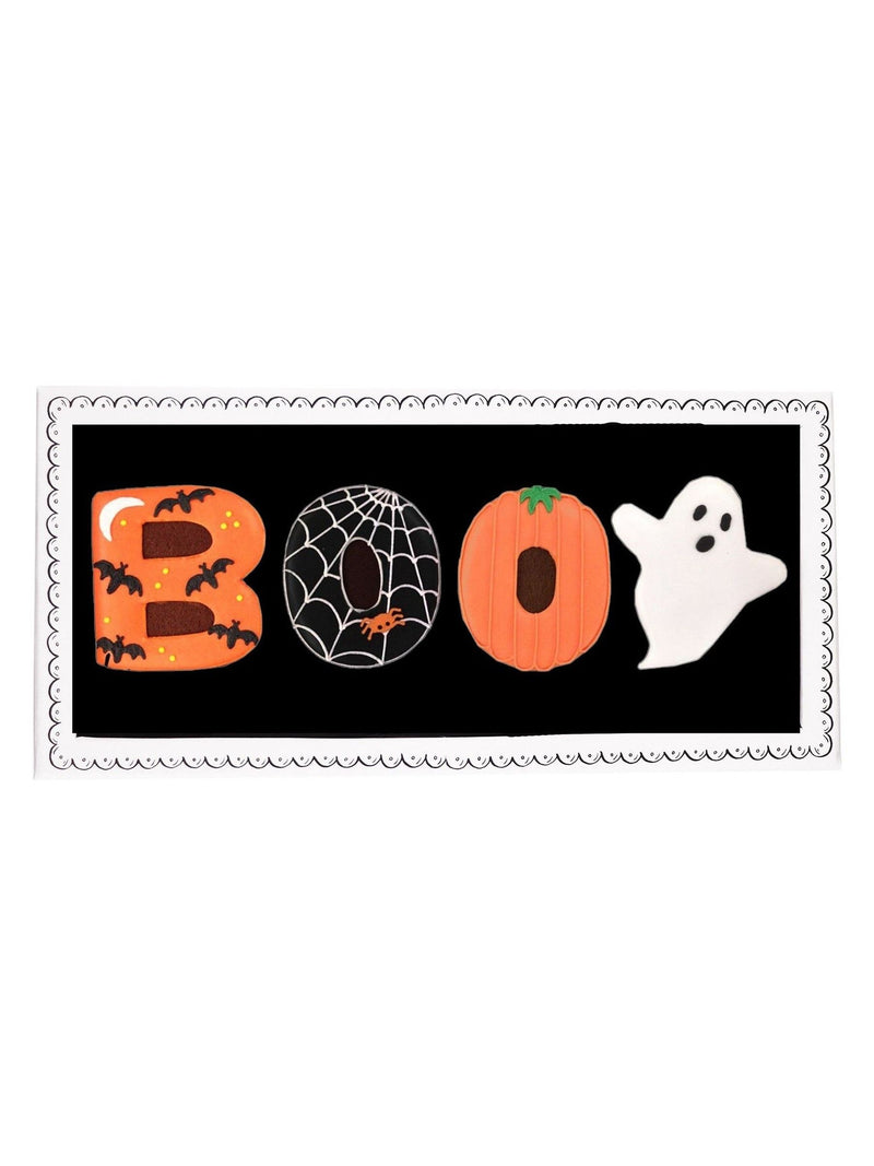 Biscuiteers Hand-Iced Boo Letterbox Biscuits