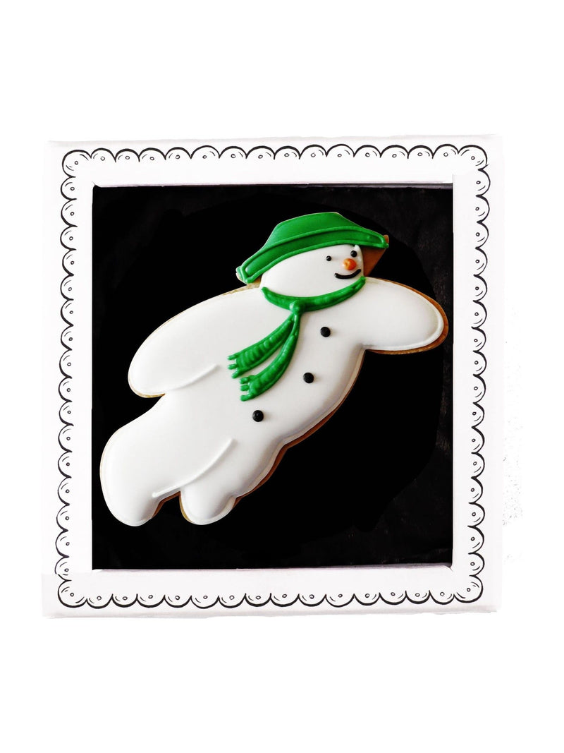 Biscuiteers Hand-Iced Snowman Square Letterbox
