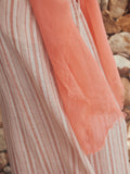 Linen scarf sarong bright pink multiway, UK version
