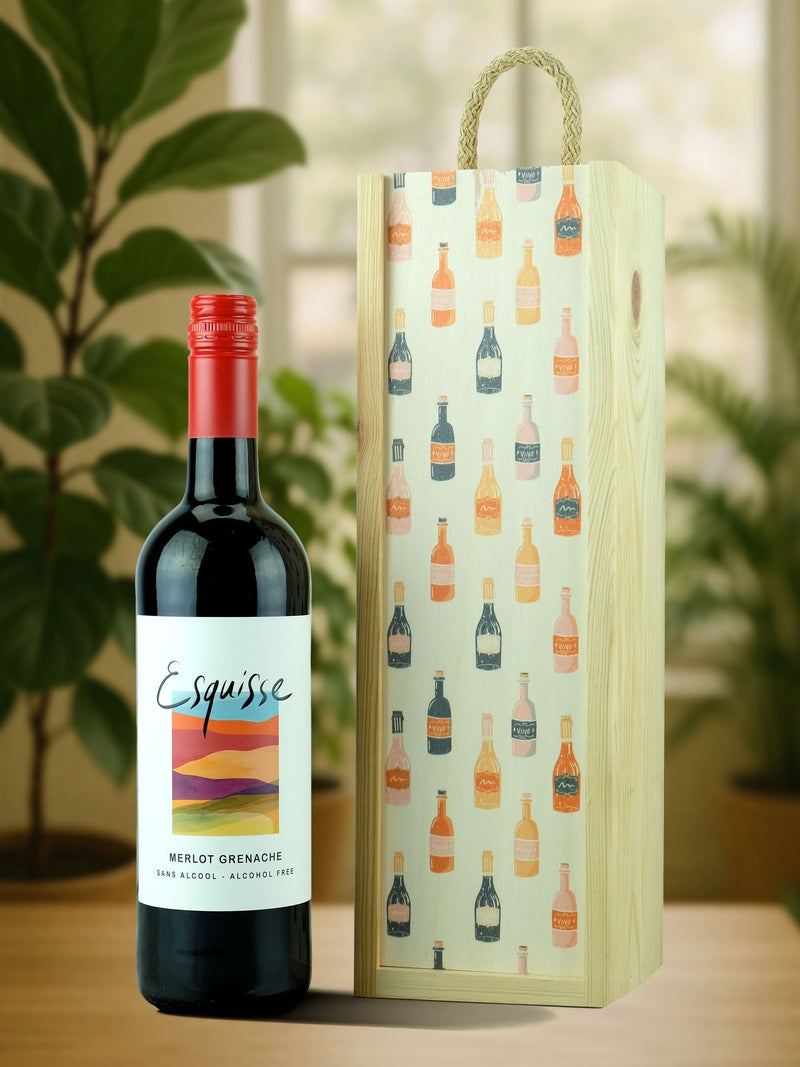 LeBonVin alcohol-free Merlot Grenache red wine gift box 750ml, UK version