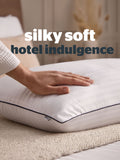 Silentnight Luxury Piped Hotel Collection pillows 4 pack (British brand)