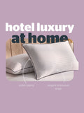 Silentnight Luxury Piped Hotel Collection pillows 4 pack (British brand)