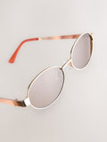 Gold Oval Sunglasses for children, category 3 lenses (British brand)