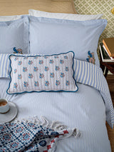 Joules Blue Earlsford Foulard Duvet Cover and Pillowcase Set