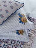 Joules Blue Cream Country Tiles throw 150x200cm, UK version