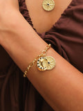 Inicio Gold Tone Celestial Charm Bracelet