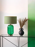 Designers Guild Emerald Varese table lamp, imported from the UK