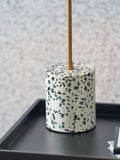Designers Guild grey Pavonazzo terrazzo table lamp (British brand)
