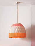 Designers Guild Pimento Brera rattan ceiling pendant, imported from the UK