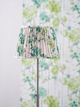 Next Designers Guild Emerald Kyoto Flower Pleated Lamp Shade, 14 inch- Buy online at McGrocer