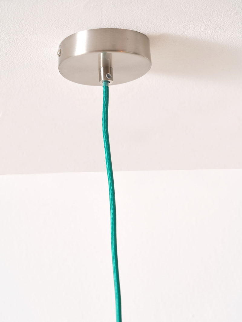 Designers Guild Emerald Brera rattan ceiling pendant, UK version
