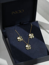 Next Inicio Gold Cubic Zirconia Clover Jewelry Set- Buy online at McGrocer