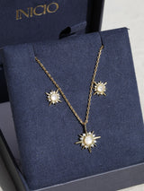 Next Inicio Gold Cubic Zirconia Star Set Gift Box- Buy online at McGrocer