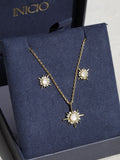 Inicio Gold Cubic Zirconia Star Set Gift Box, UK version