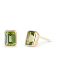 Beaverbrooks peridot stud earrings 6mm - British product