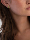 Beaverbrooks peridot stud earrings 6mm - British product
