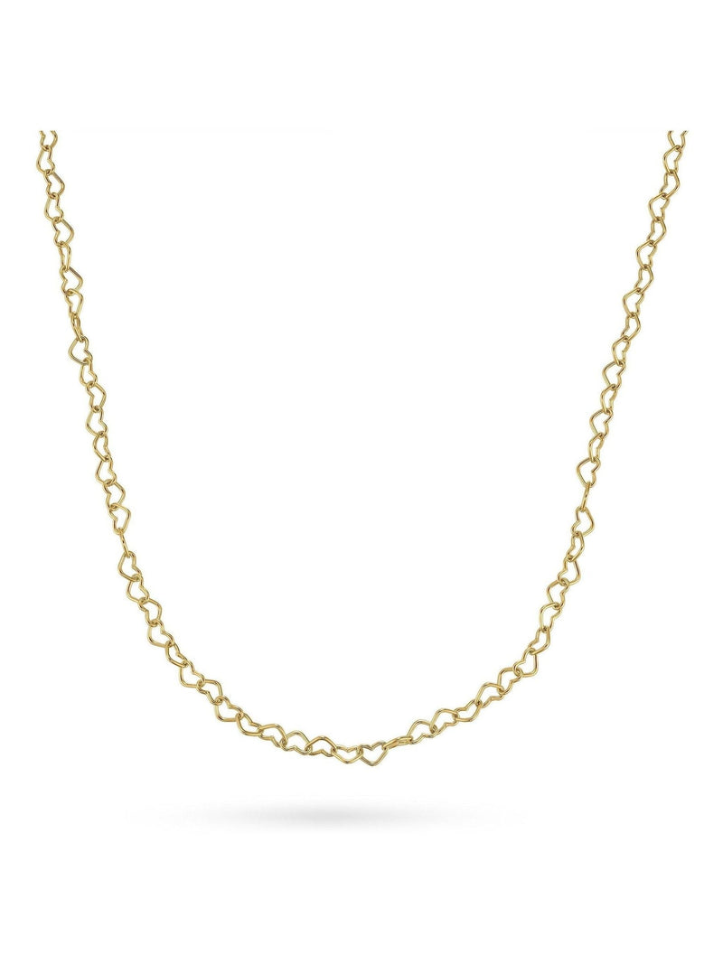 Beaverbrooks gold plated heart chain necklace 45cm - British product
