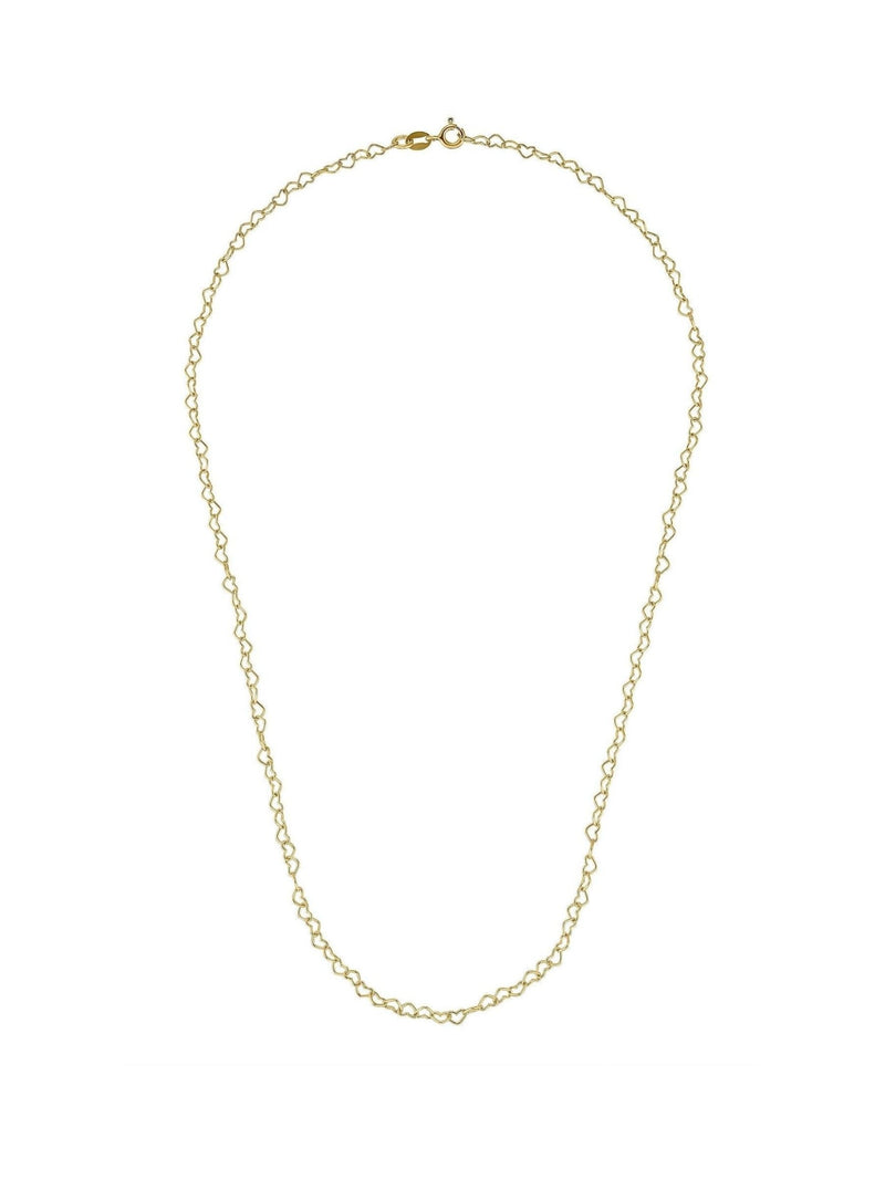 Beaverbrooks gold plated heart chain necklace 45cm - British product
