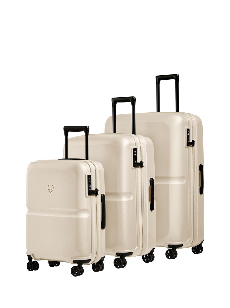 Antler Cream Single Stripe cabin luggage - British product