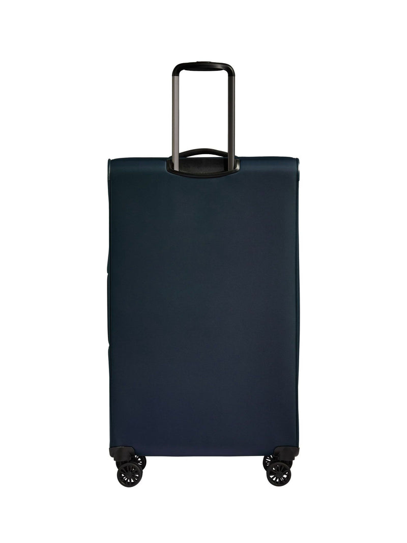 Antler Blue Soft Stripe suitcase, imported from the UK