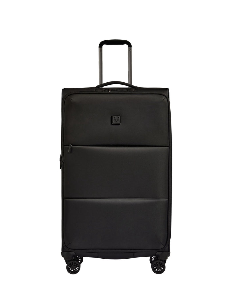 Antler black soft stripe suitcase (British brand)