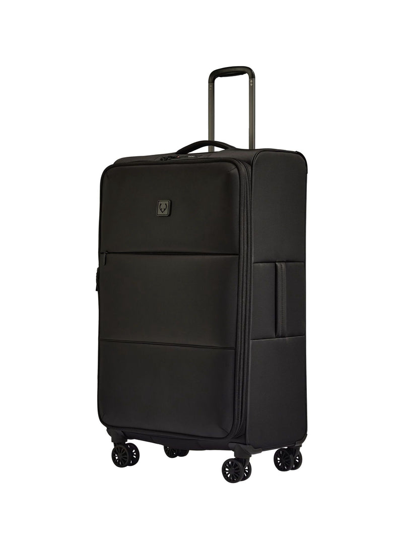 Antler black soft stripe suitcase (British brand)