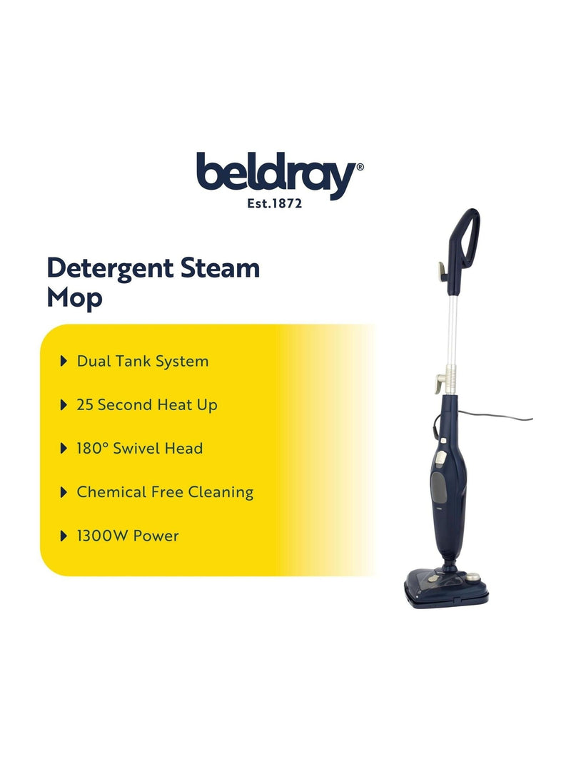 Beldray blue detergent steam cleaner, UK version