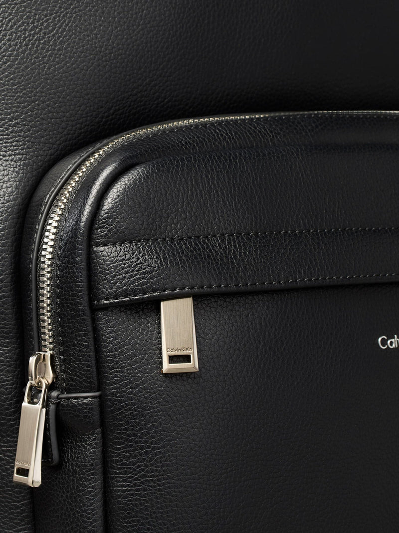Calvin Klein black micro pebble round backpack - British product
