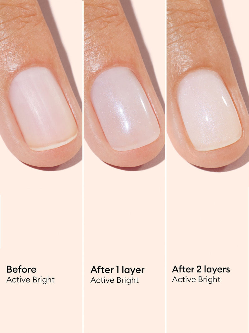Manucurist Active Bright nail treatment polish, imported from the UK