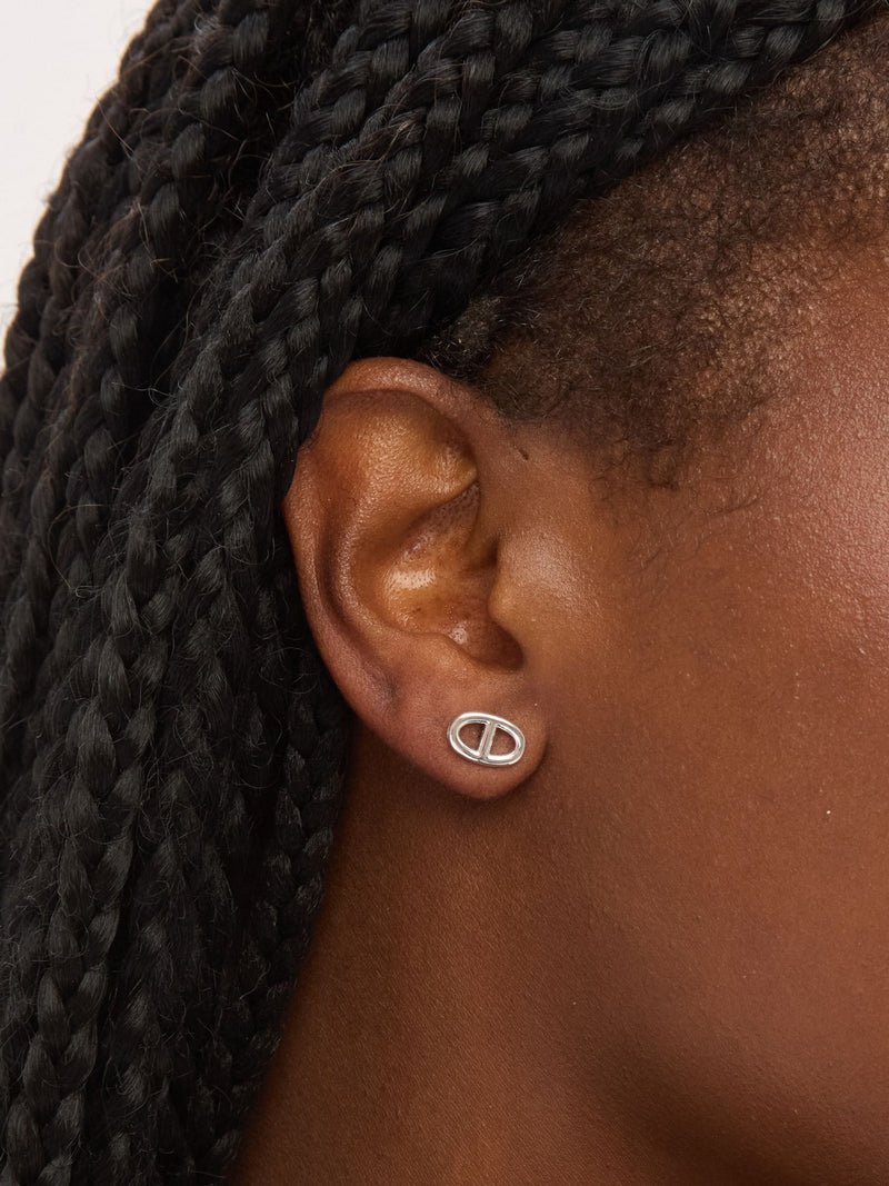 Simply Silver marine stud earrings 11mm x 7mm (British brand)
