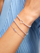 Next Simply Silver 925 Sterling Silver Cubic Zirconia Fine Tennis Bracelet- Buy online at McGrocer