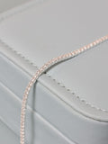 Simply Silver 925 Sterling Silver Cubic Zirconia Fine Tennis Bracelet