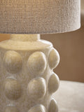 White bobble rechargeable table lamp (British brand)