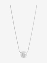Next Simply Silver 925 Sterling Silver Pave Charm Pendant Necklace- Buy online at McGrocer