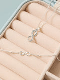 Simply Silver Sterling Silver Pendant Infinity Cubic Zirconia 20mm (British brand)