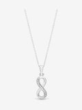 Simply Silver Sterling Silver Pendant Infinity Cubic Zirconia 20mm (British brand)